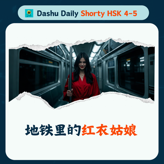 Dashu Daily Short Article HSK4-5: 地铁里的红衣姑娘