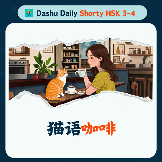 Dashu Daily Short Article HSK3-4: 猫语咖啡